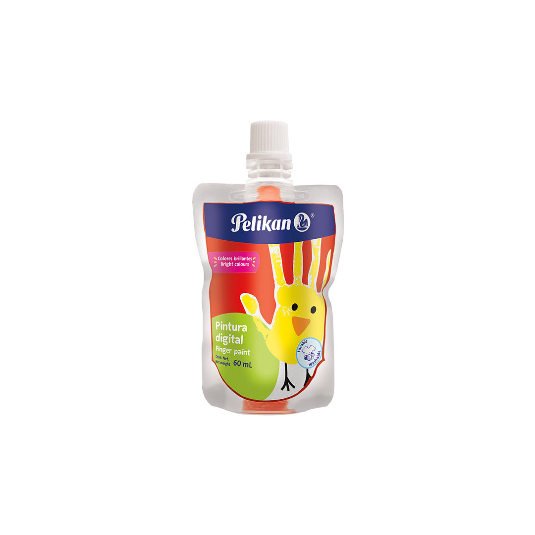 PINTURA P/DEDOS 60 ML ROJO FLEXIBLE