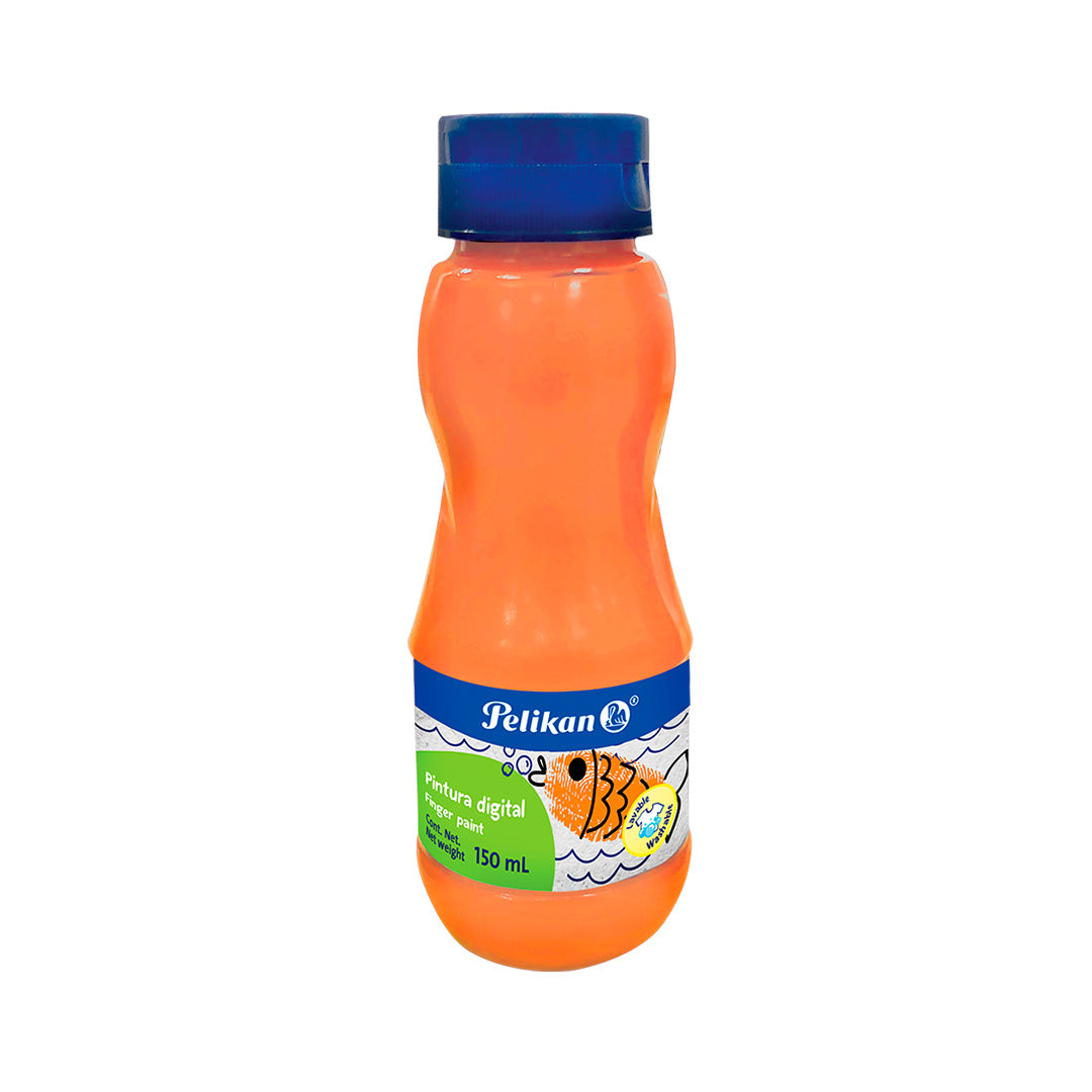 PINTURA P/DEDOS 150 ML NARANJA