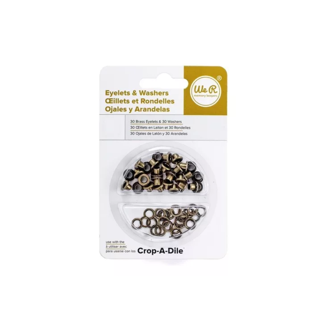 OJALES Y ARANDELAS DE ALUMINIUMS Y LATON 60pzs