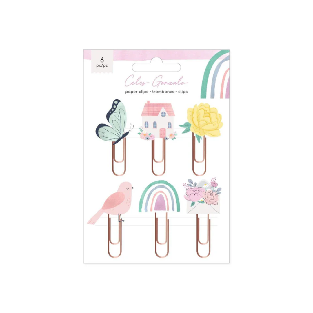CLIPS GOLD COL. RAINBOW AVENUE 6/1 BLISTER