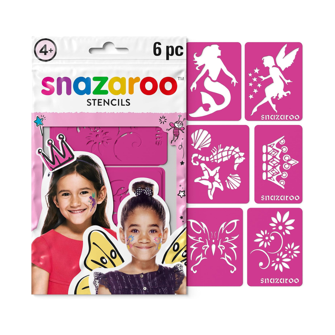 PLANTILLAS P/PINTURA FACIAL SNAZAROO GIRLS