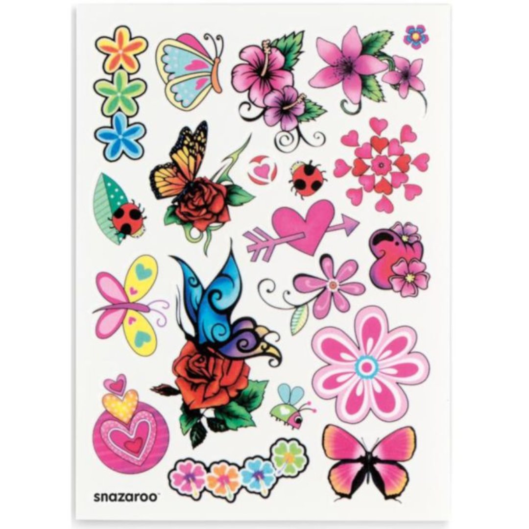 TATUAJES TEMPORALES P/NIÑAS SURTIDOS SNAZAROO 20/1
