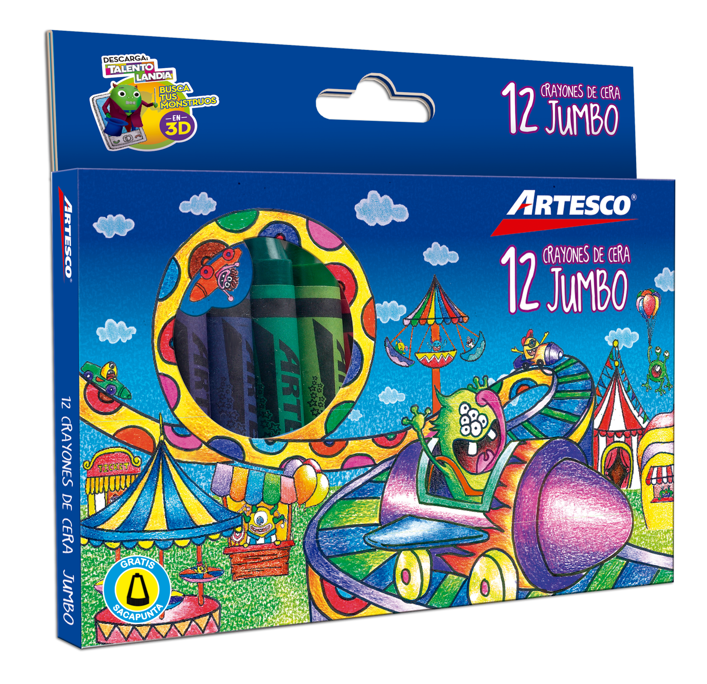 JUEGO DE CREYONES DE CERA DELGADOS 12/1
