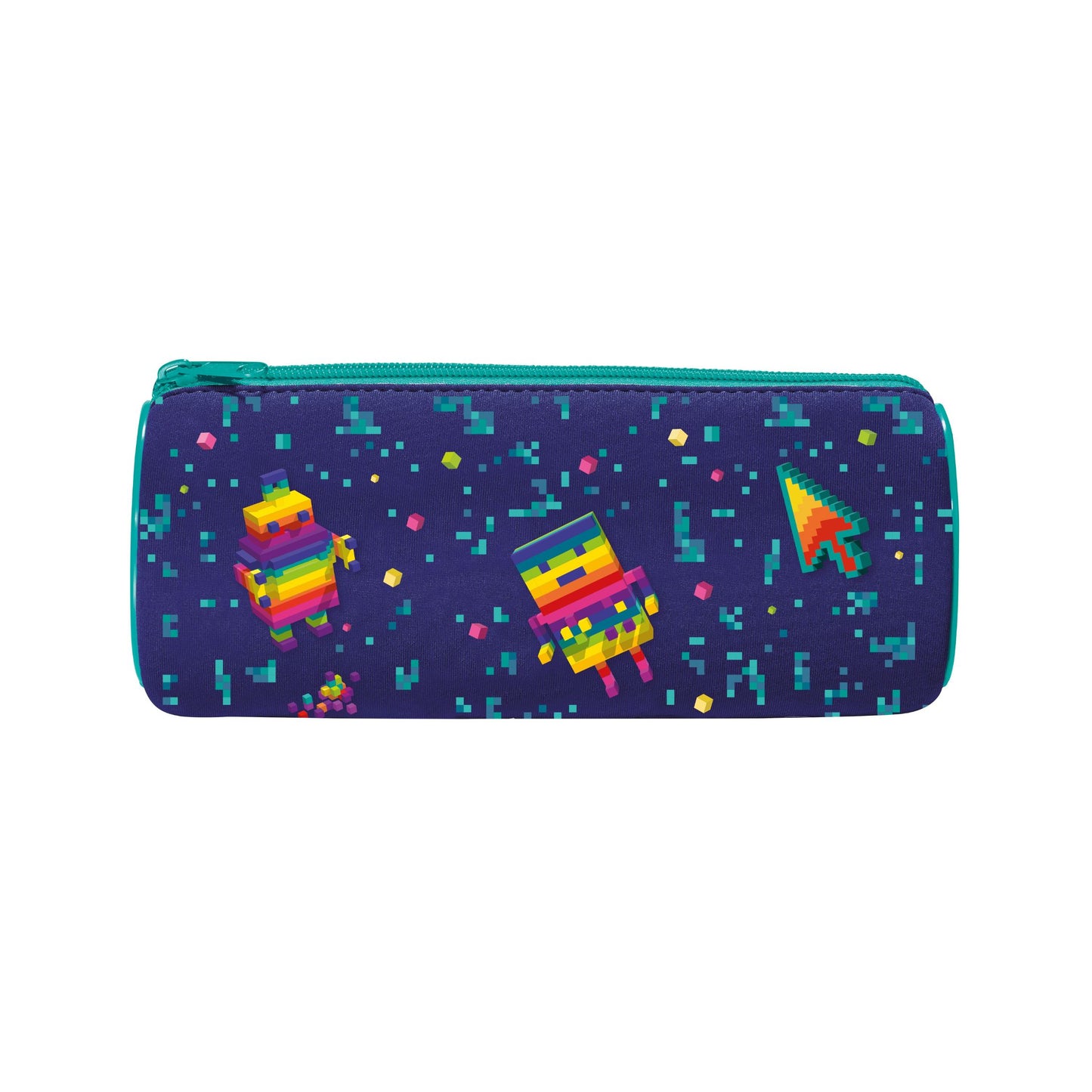 ESTUCHE P/LAPICES REDONDO PIXEL PARTY