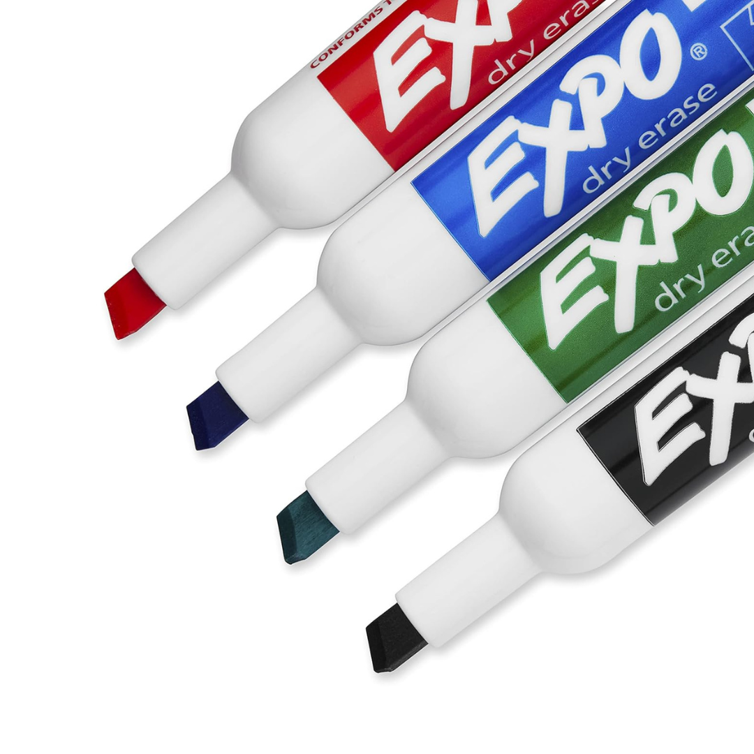 JUEGO FELPAS P/PIZARRA 4/1 EXPO C/BORRADOR Y LIQUIDO (Español)