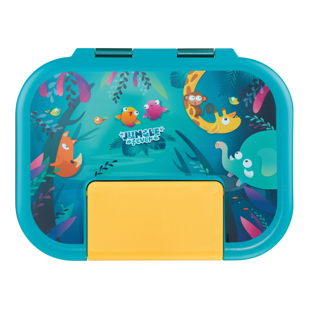 RECIPIENTE P/MERENDAR MINIZ ECOZEN 900ML JUNGLE FEVER