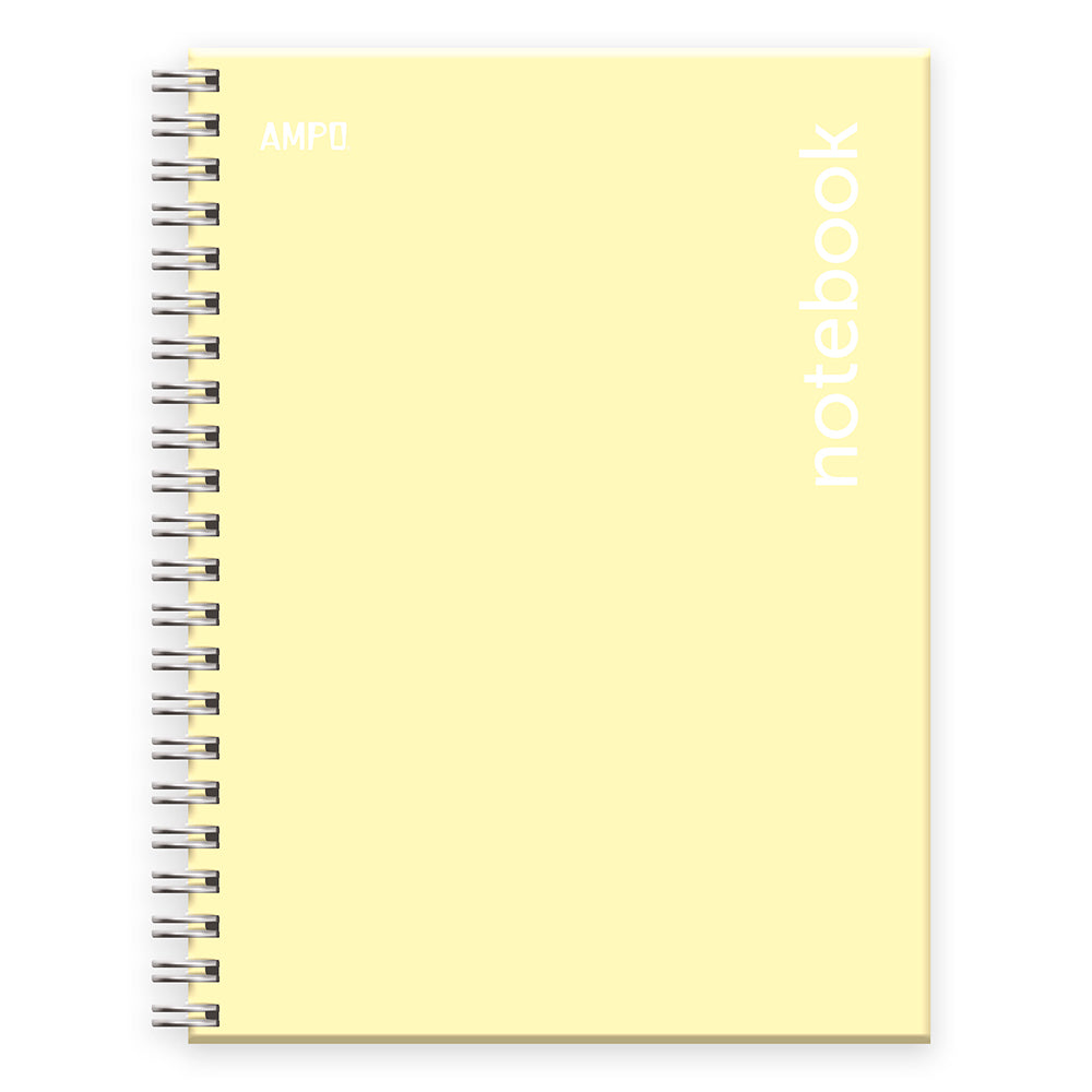 CUADERNO EN ESP. (8.5 X 11) TD 100H PASTEL AMARILLO