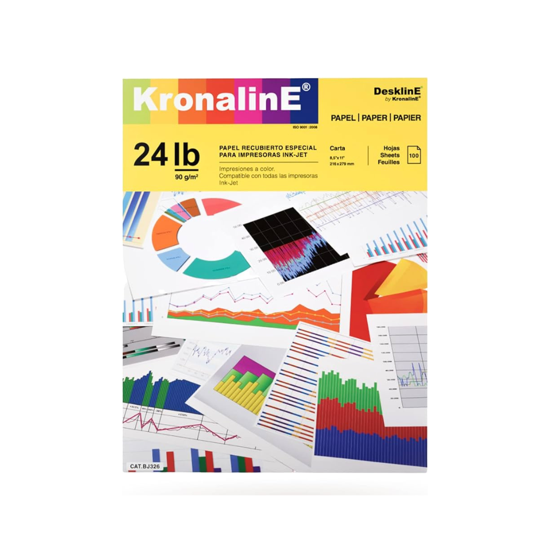 PAPEL RECUBIERTO P/PRINTER INK-JET (8.5 X 11) 100H 90Gr/M2