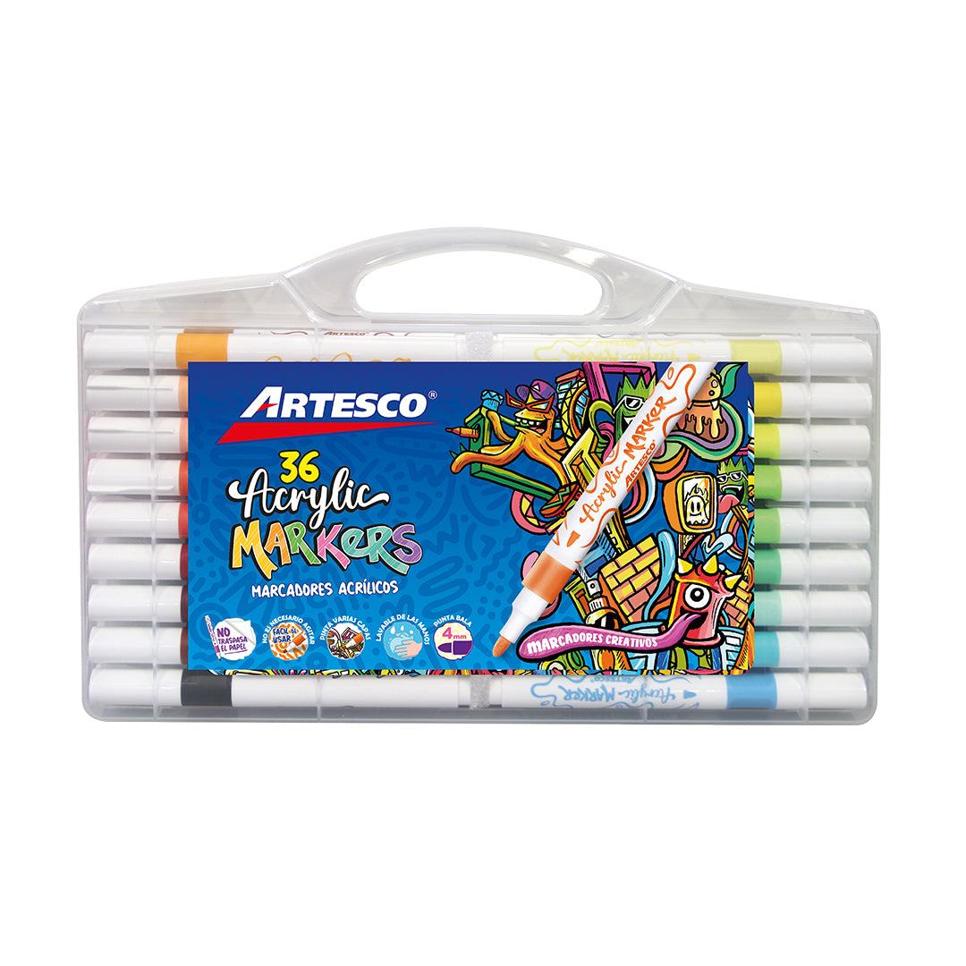 JUEGO DE MARCADORES ACRILICOS 36/1