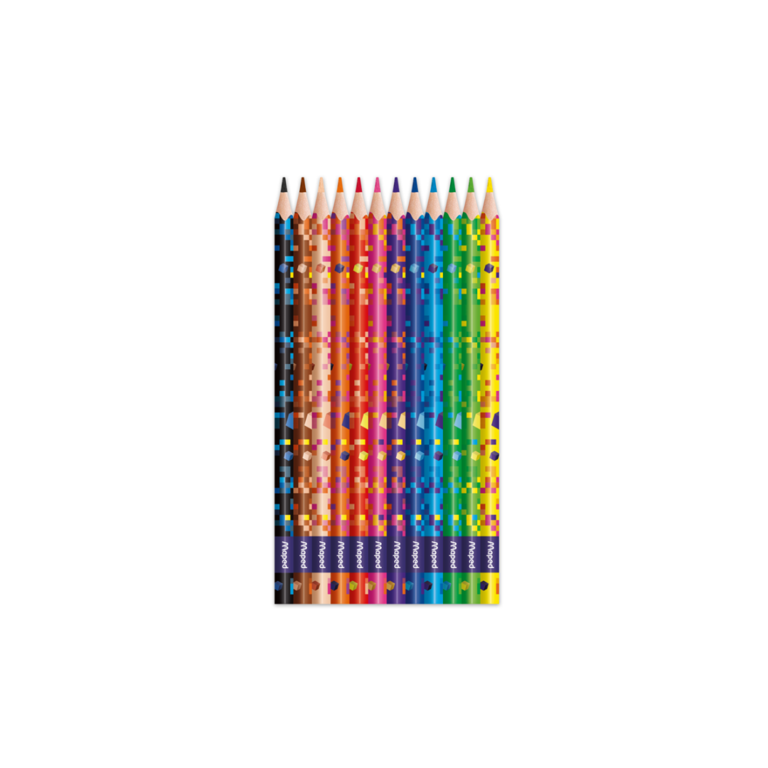 LAPICES DE COLORES PIXEL PARTY 12/1