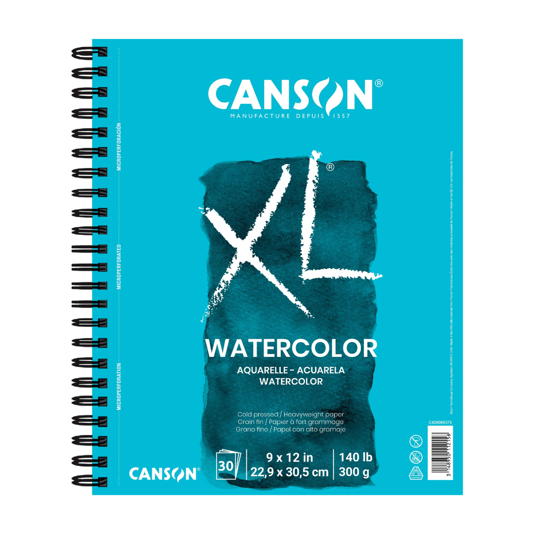 LIBRETAS XL PAPEL ACUARELA (9 X 12) 30H