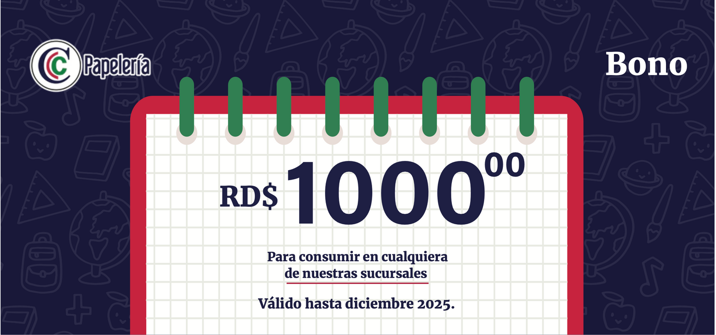 CERTIFICADO DE REGALO CCC 1000