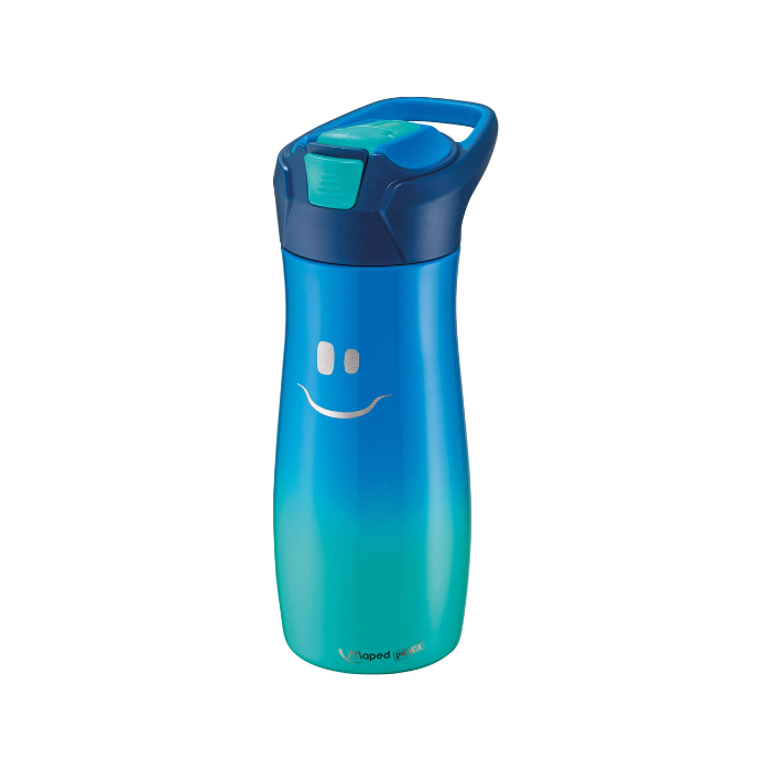 TERMOS PLASTICO P/AGUA PARA NIÑOS 580ML AZUL
