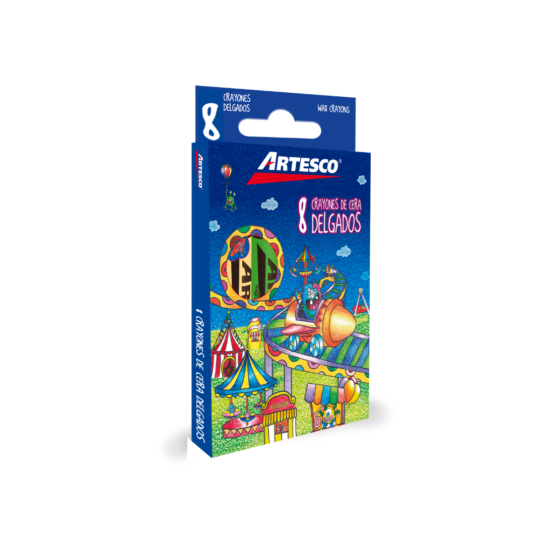 JUEGO CREYONES DE CERA PEQ. 8/1 (Artesco)