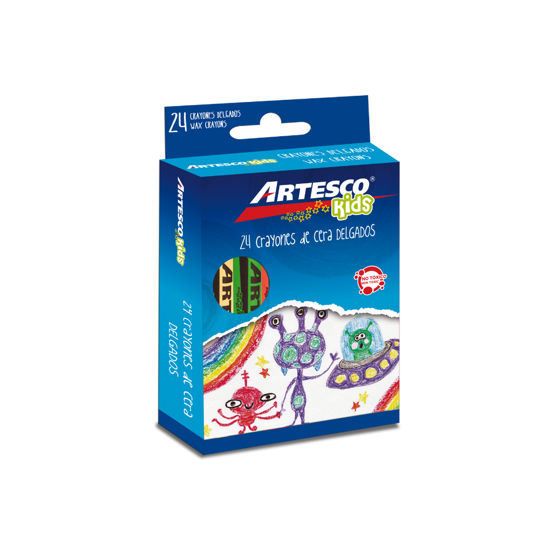 JUEGO CREYONES DE CERA PEQ. 24/1 Artesco)