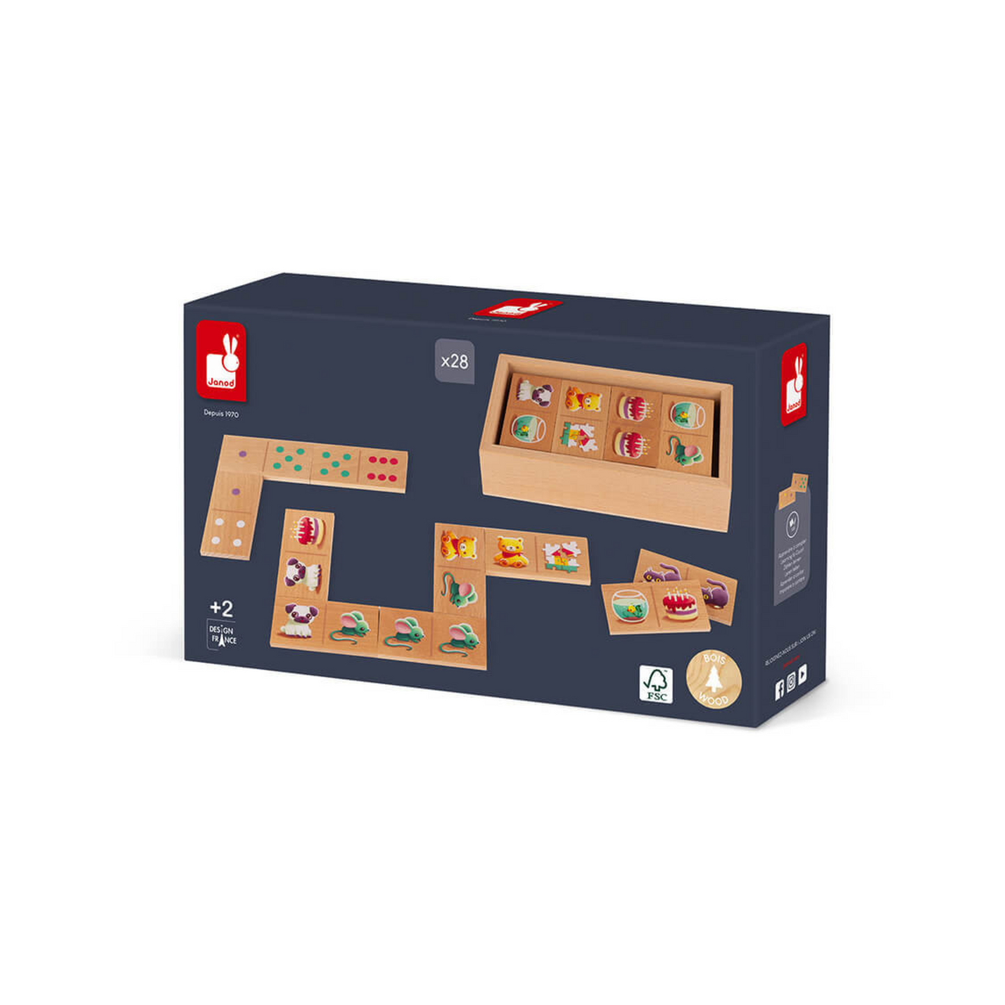 JUEGO DIDACTICO JANOD, DOMINO 1RAS PALABRAS MOTS