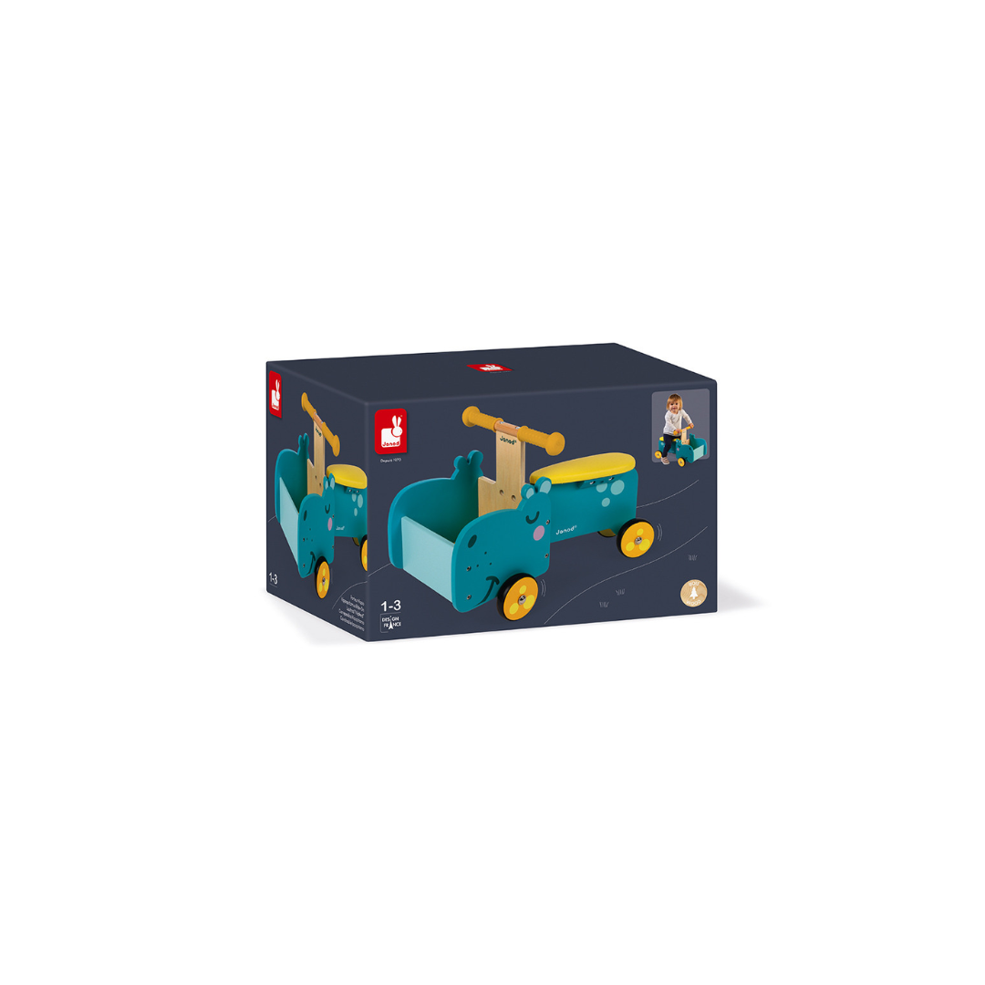 TRICICLO DE MADERA P/NIÑOS CORREPASILLOS HIPO 1+