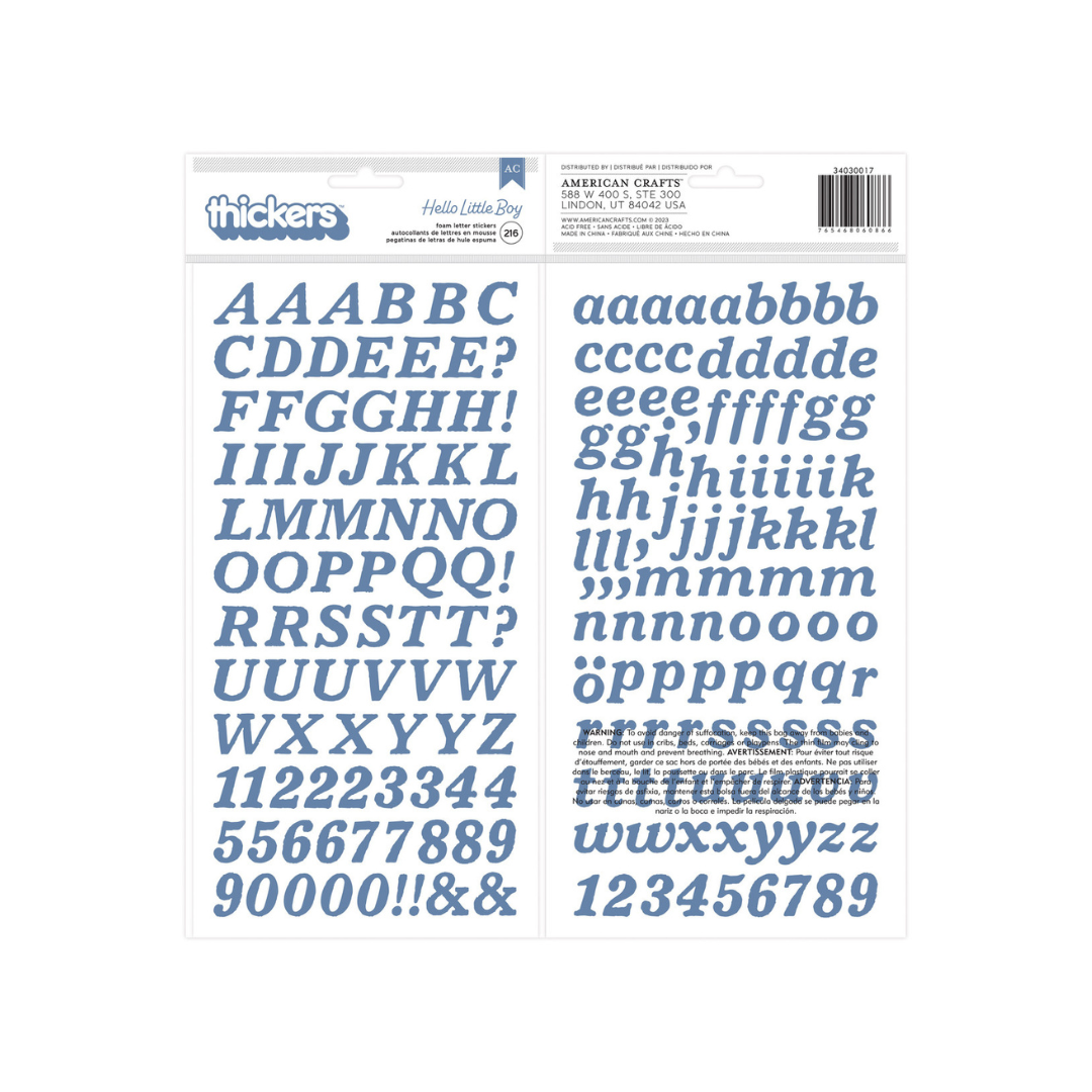 LETRAS Y NUMEROS ADHESIVOS 216/1 BLISTER
