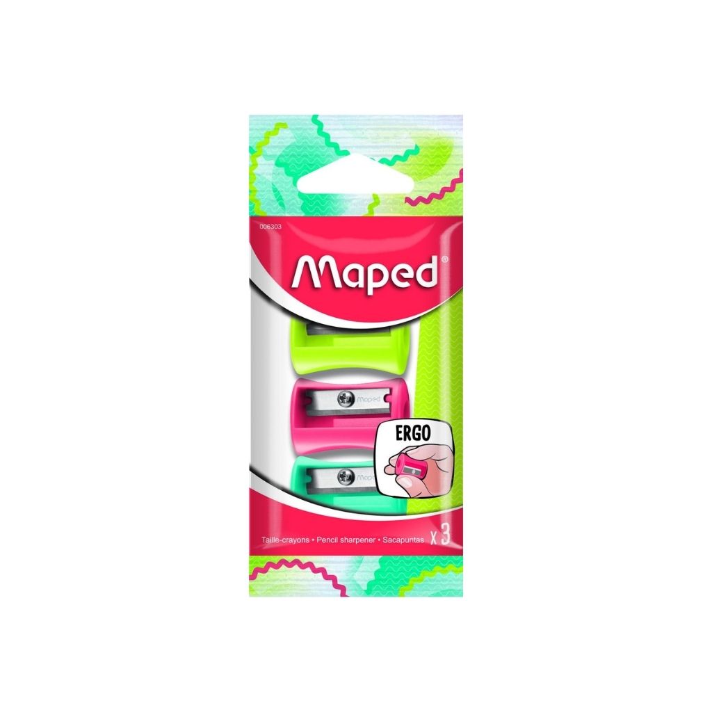 SACAPUNTAS PLASTICOS VIVO 1 HOYO 3/1 BL