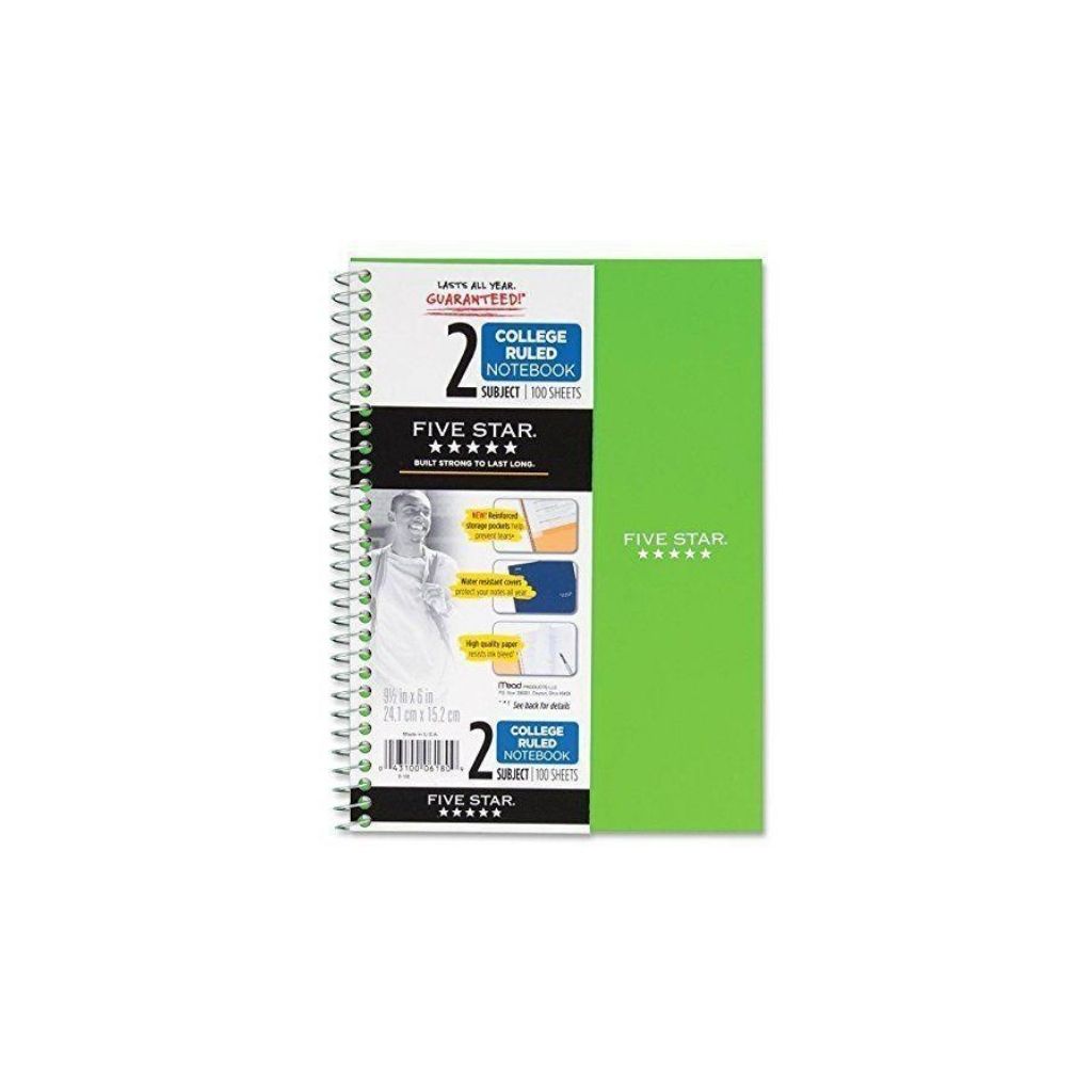 CUADERNO EN ESP. 9 1/2 X 6 FIVE STAR