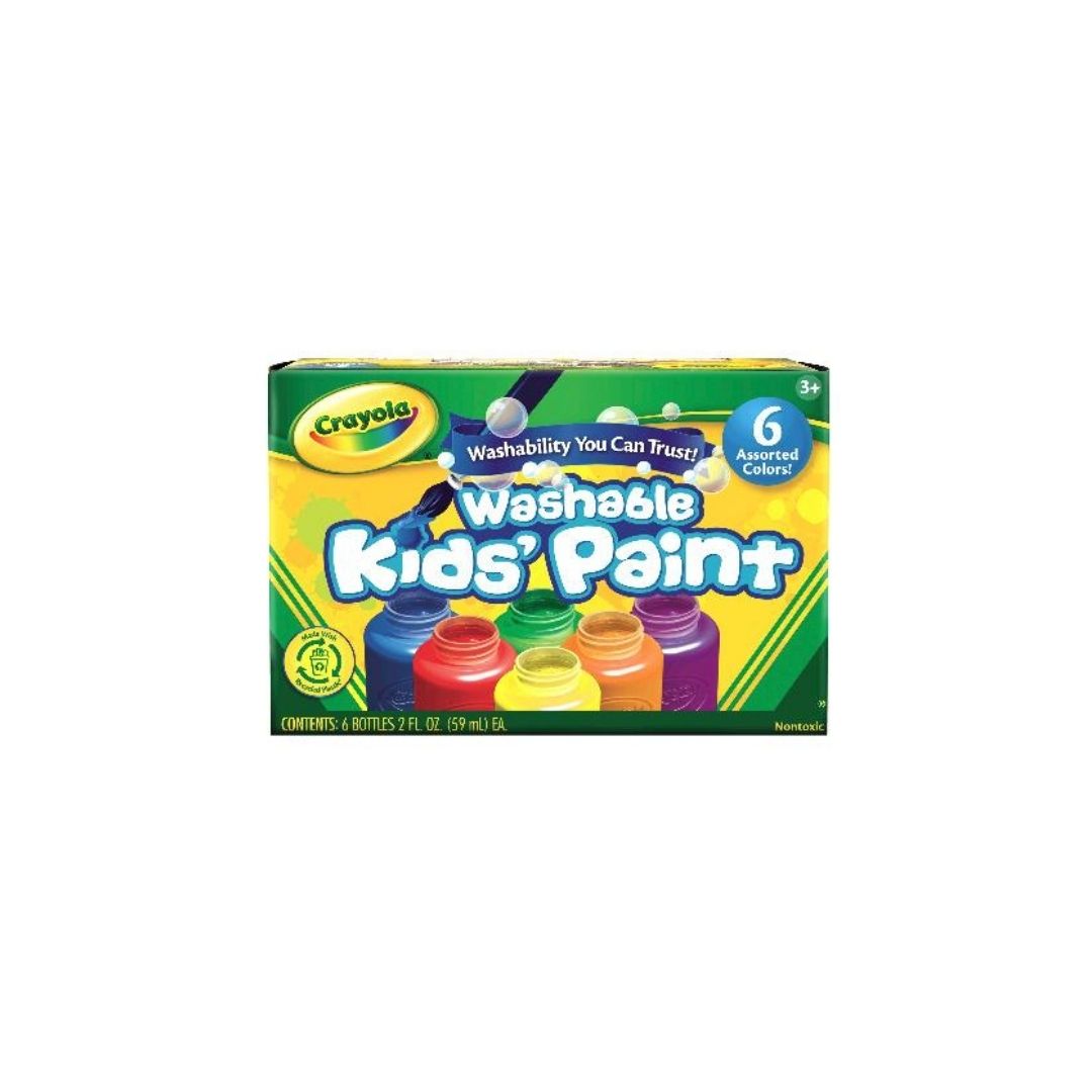 PINTURA P/NIÑOS LAVABLES 6/1 (crayola)
