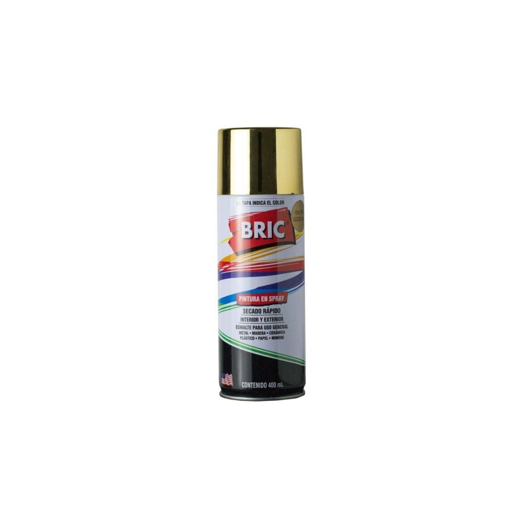 PINTURA EN SPRAY BRIC 13.5 Onz. ORO/DORADO (400ml)