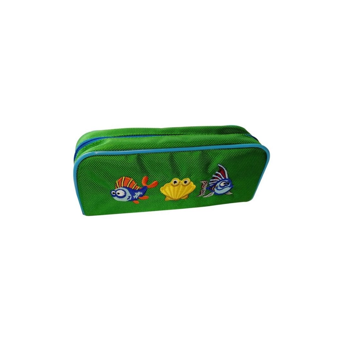 ESTUCHES P/LAPICES 1 CIERRE PECES COLORES SURTIDOS