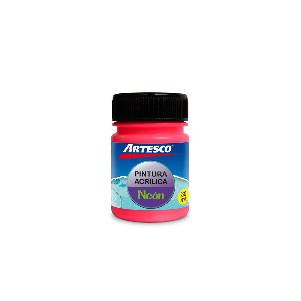 PINTURA ACRILICA MATE NEON 30ML ROSADO