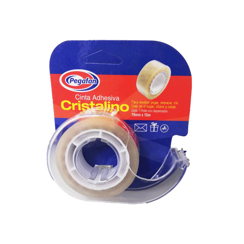 CINTAS ADHESIVAS Peg (3/4 x 15M) CRISTALINO C/DISPENSADOR