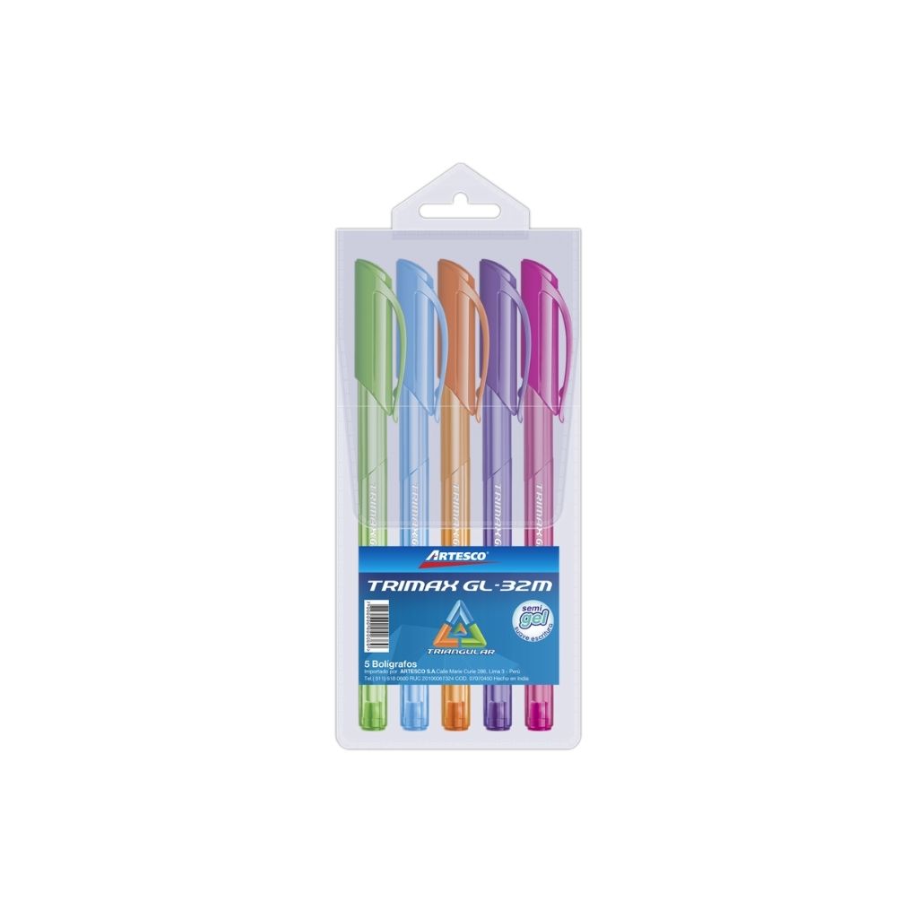 BOLIGRAFOS TRIMAX GL-32 Surtidos 5/1 BL