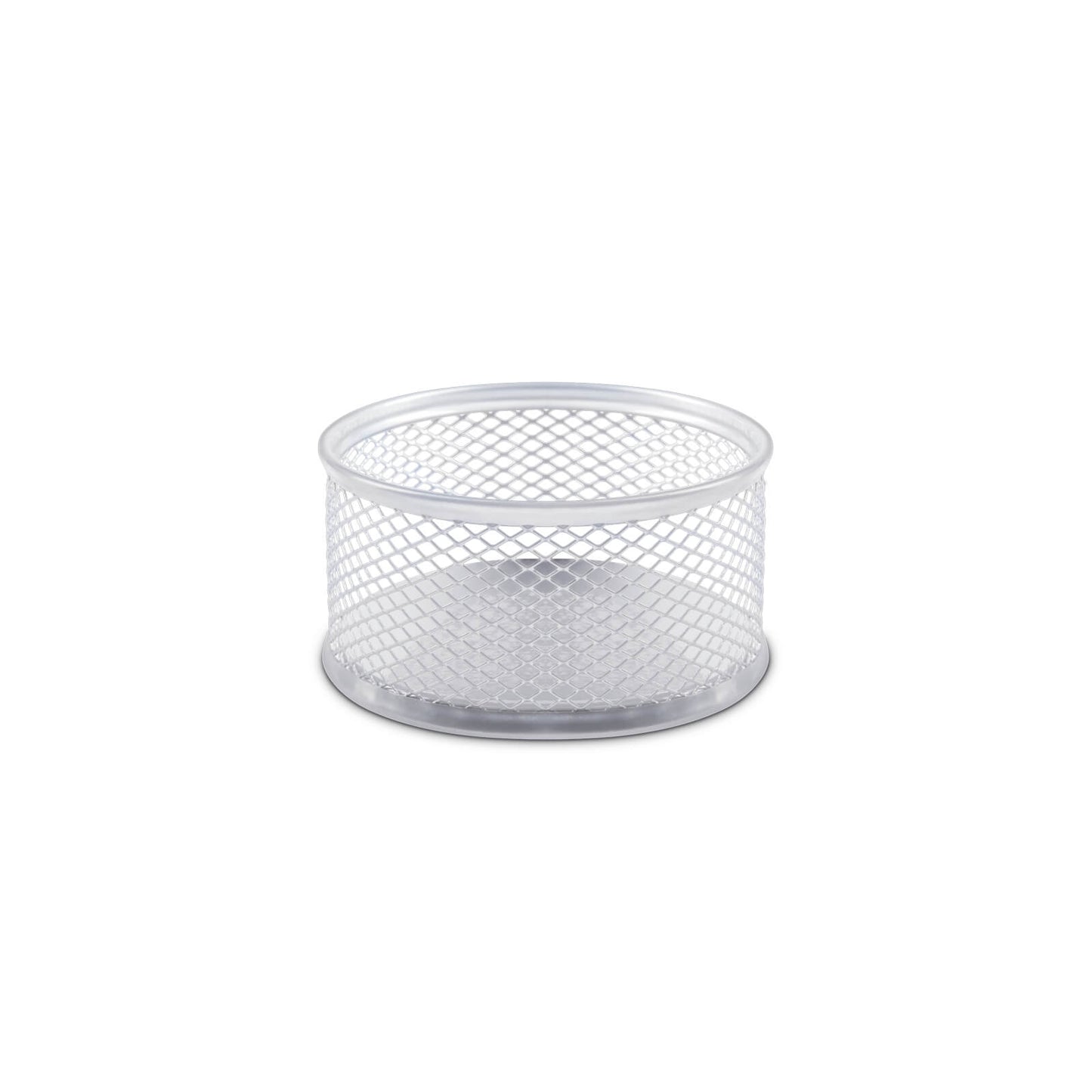 PORTACLIPS DE METAL REDONDO PLATA