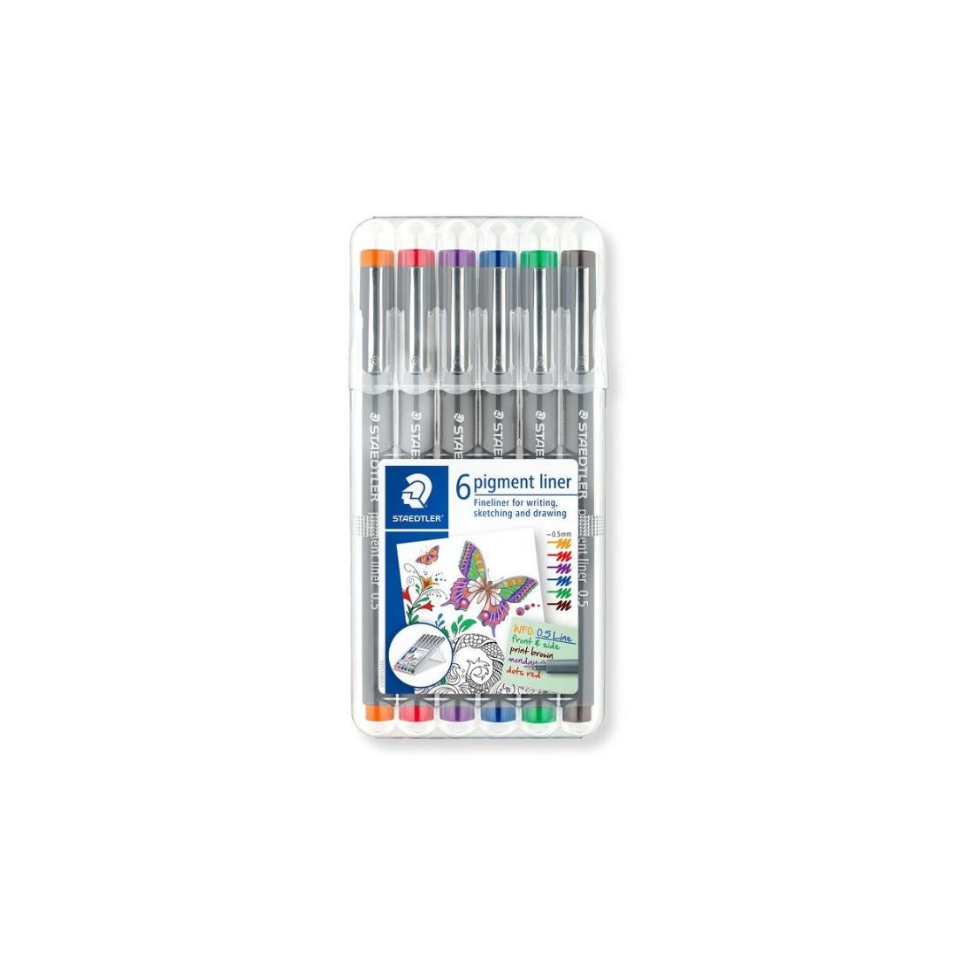 JUEGO DE FELPAS LINER 0.5mm 6/1 SURTIDOS BL
