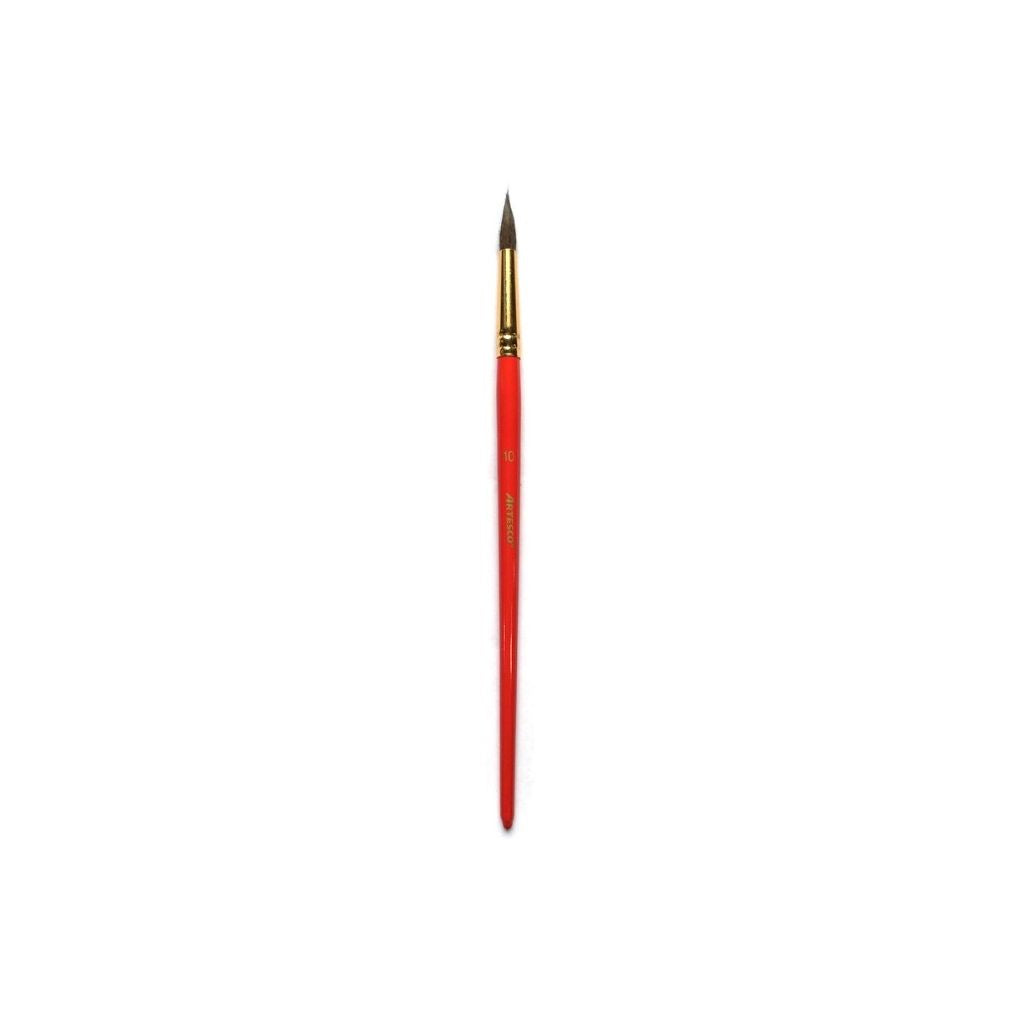 PINCELES PONY REDONDO #10 M.MADERA ROJA