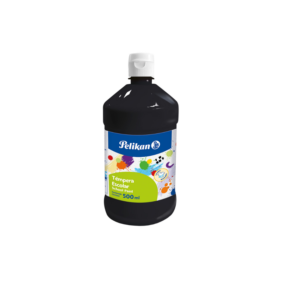 TEMPERA EN BOTELLA 500 ML NEGRO 742/500 NR.11