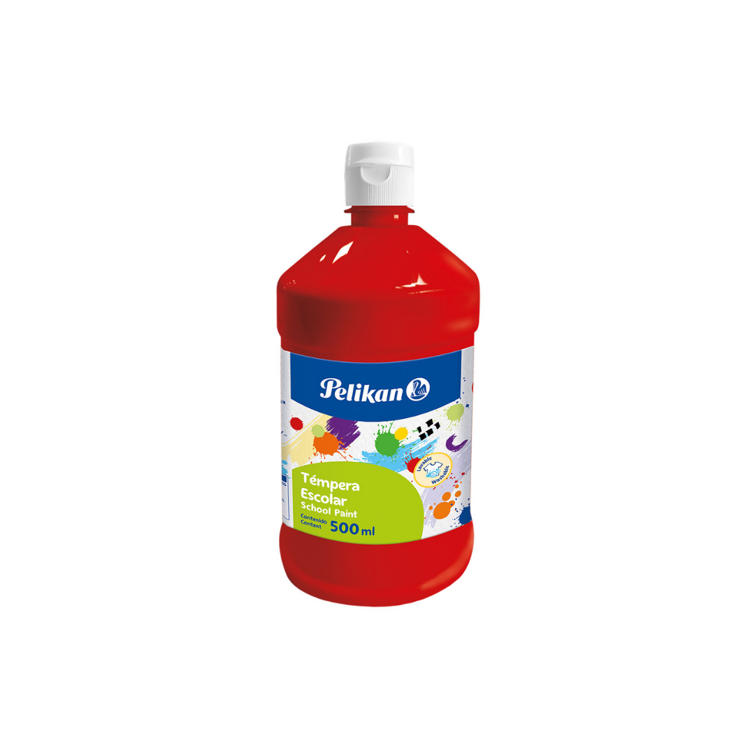 TEMPERA EN BOTELLA 1000ML ROJO BERMELLON 742/1000 LNR.58