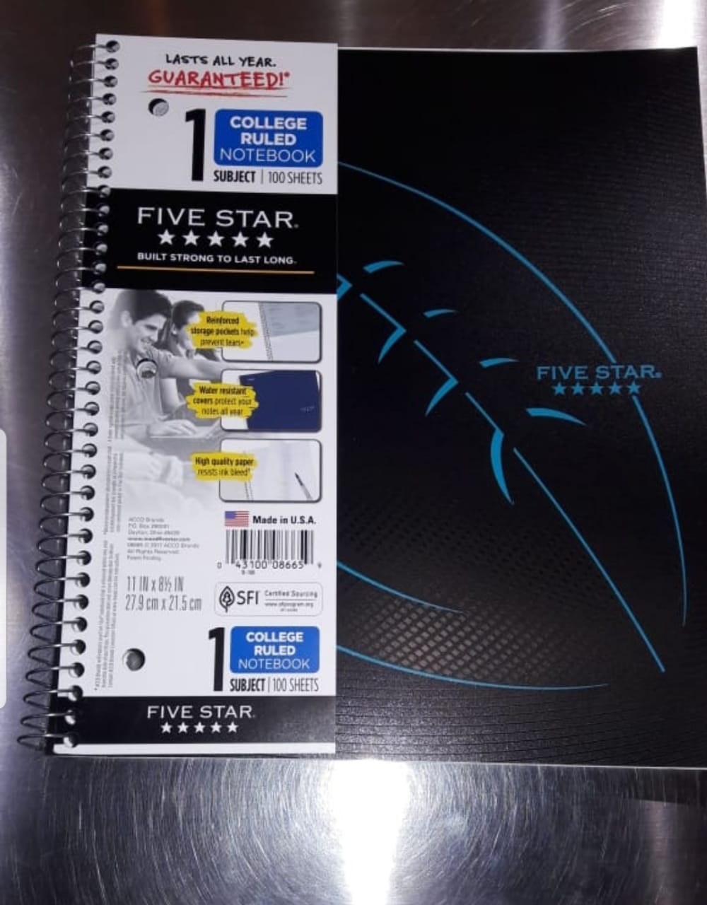 CUADERNO FIVE STAR 8.5 X 11