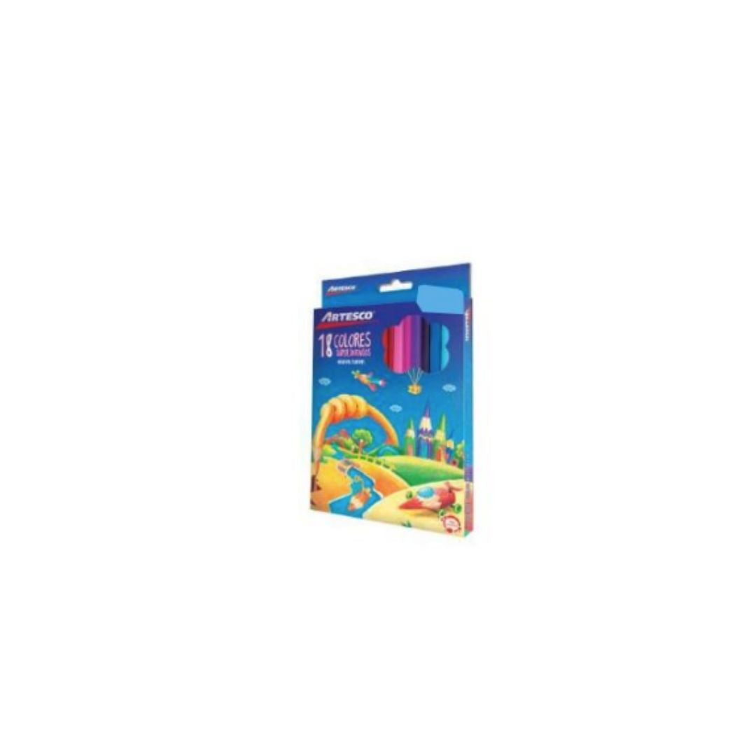 JUEGO LAPICES COLORES 18/1 LARGO TRIANGULAR BL
