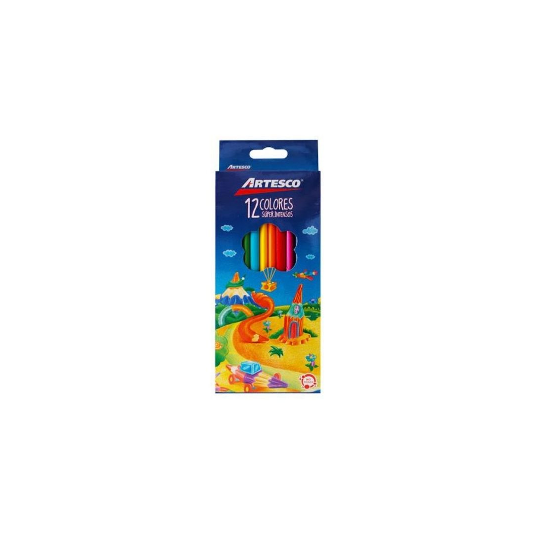 JUEGO LAPICES COLORES 12/1 LARGO TRIANGULAR BL