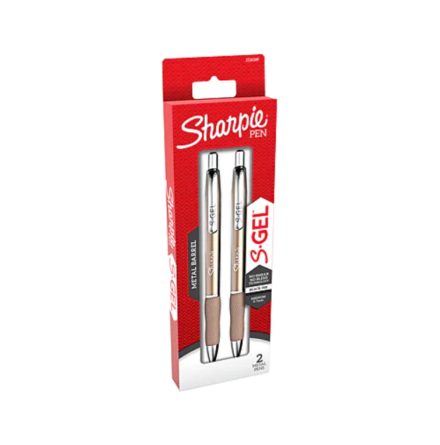 BOLIGRAFOS SHARPIE RT 0.7MM S-GEL 2/1 BRONCE TINTA NEGRA