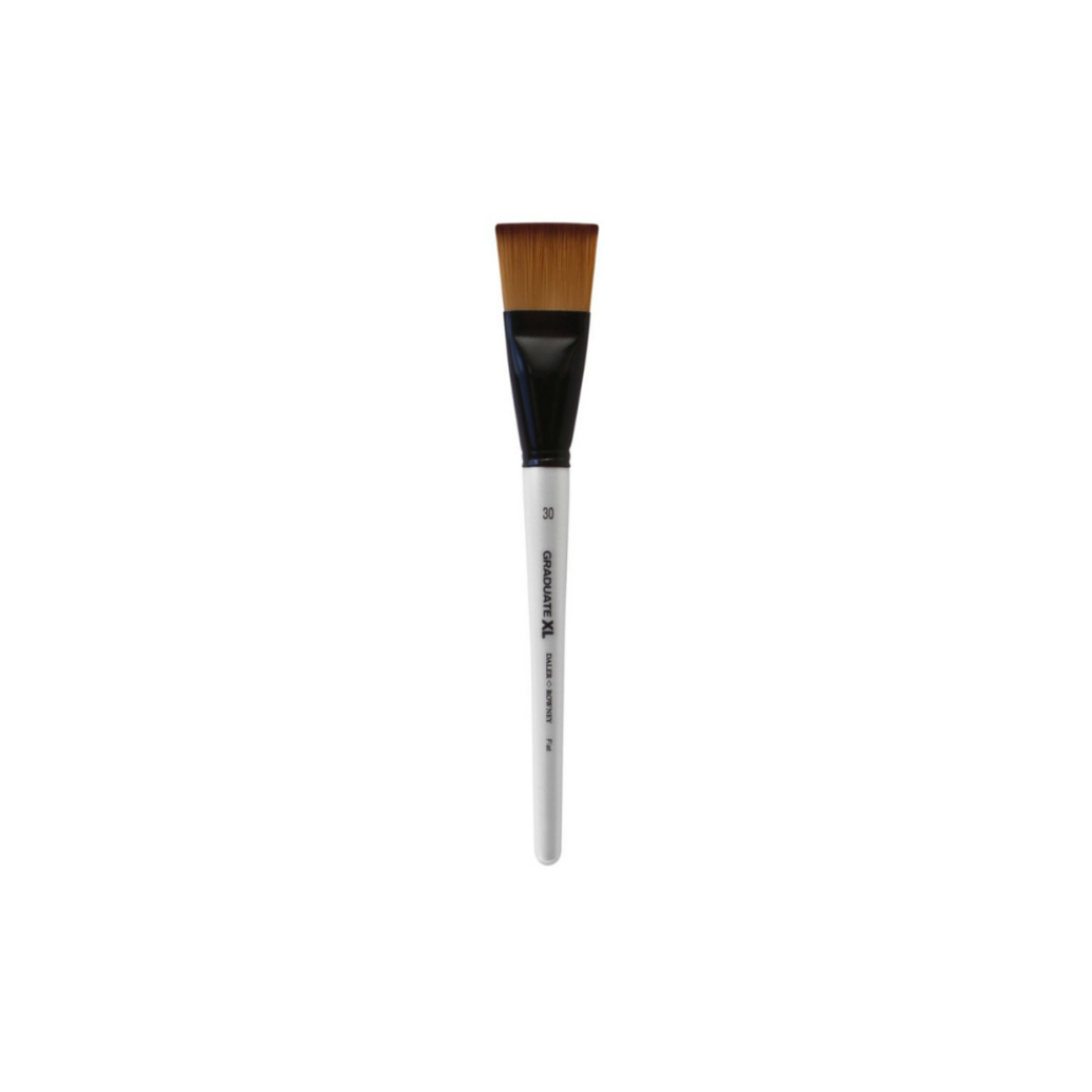 PINCELES GRADUATE XL PLANO SINTETICO SUAVE #30 MADERA BCA.