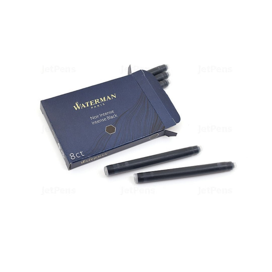 CARTUCHOS P/PLUMA FUENTE GRANDE 8/1 NEGRA (Waterman)
