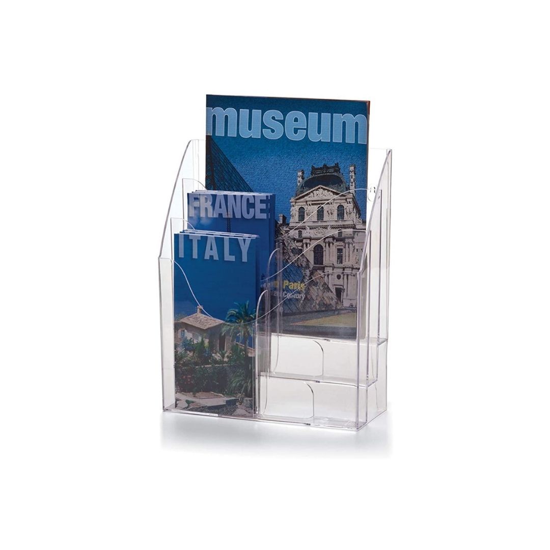 ORGANIZADOR P/ESCRITORIO MULTIUSO 6 DIV. CLEAR