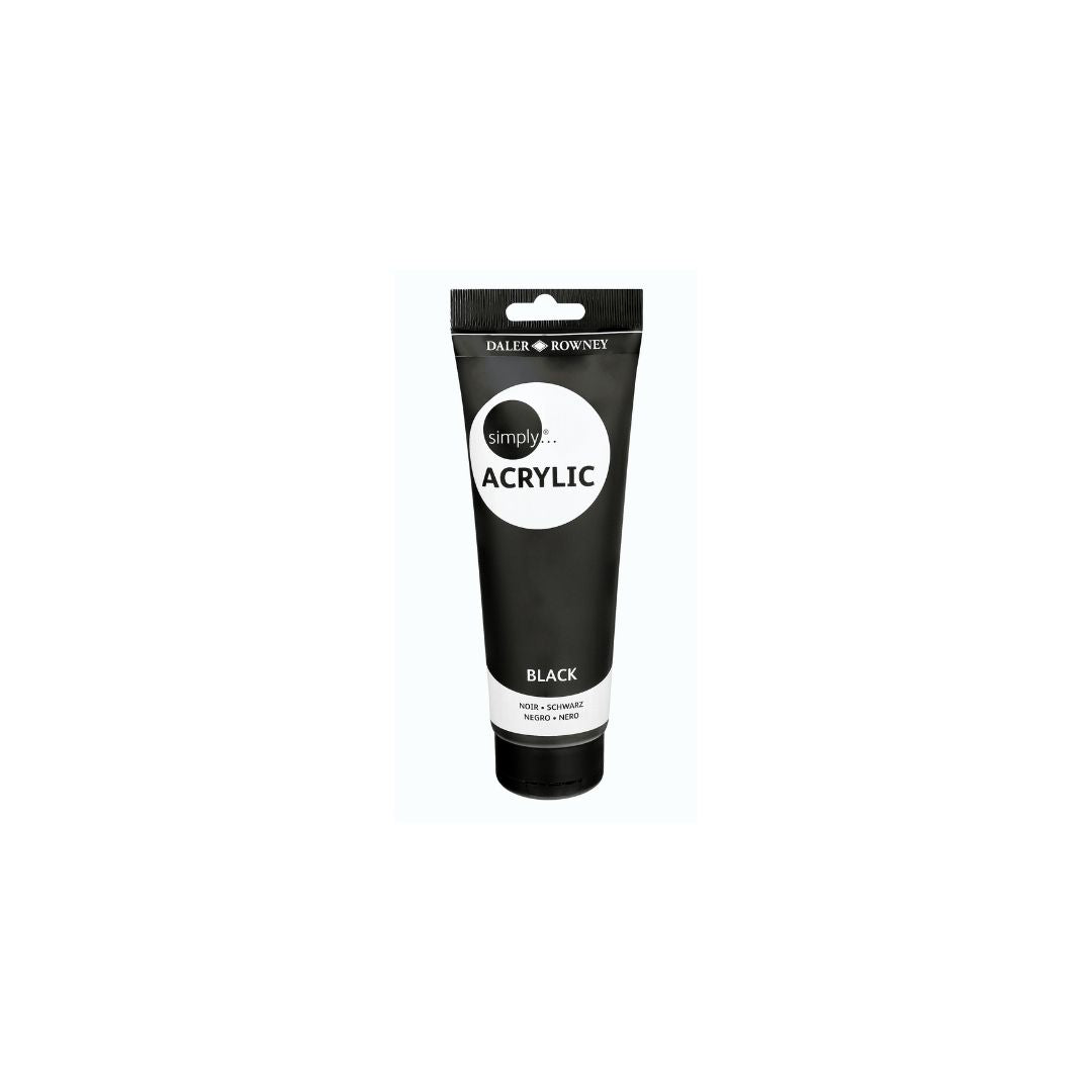 ACRILICA SIMPLY 250ML NEGRA