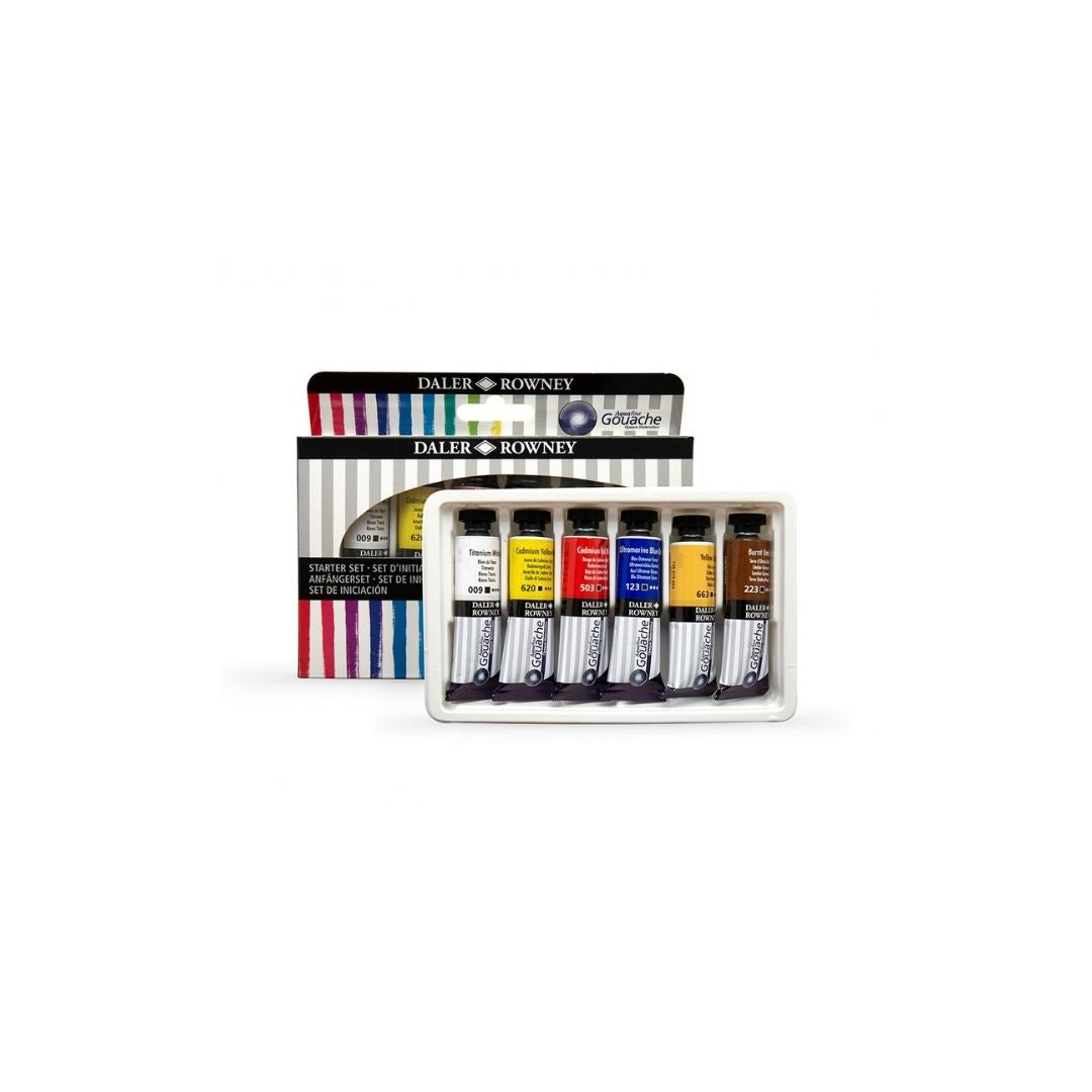JUEGO TEMPERA EN TUBO AQUAFINE 15ML 6/1 (GOUACHE) BL