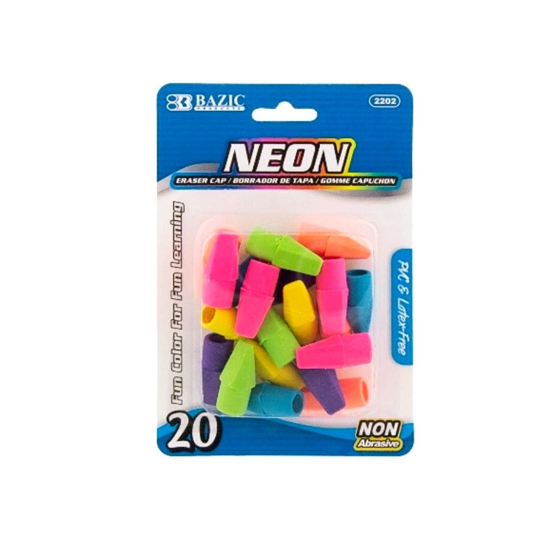 GOMAS P/LAPICES DE NEON SURTIDAS 20/1 BLISTER