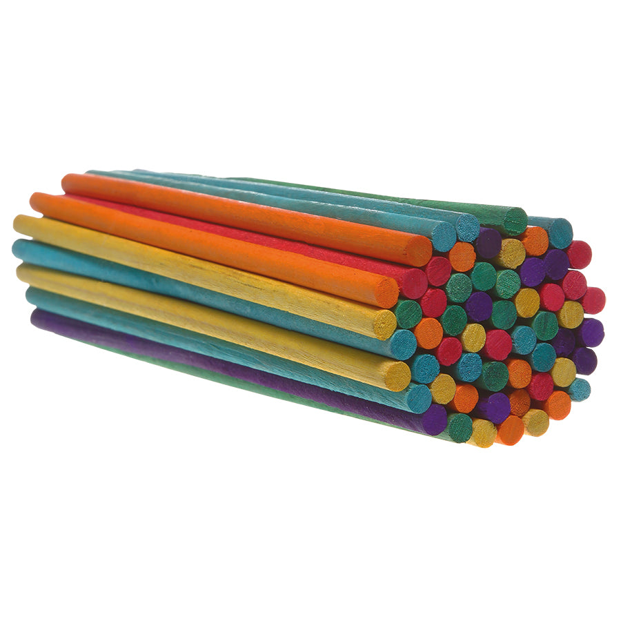 PALITOS DE MADERA REDONDO (5 x150)mm 60/1 BLISTER