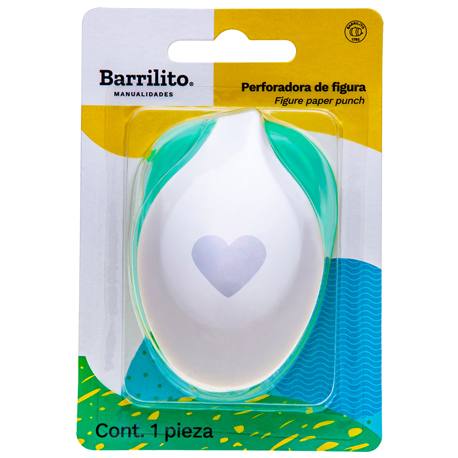 PERFORADORA DE 1 HOYO C/DISEÑOS "Corazón Jumbo"
