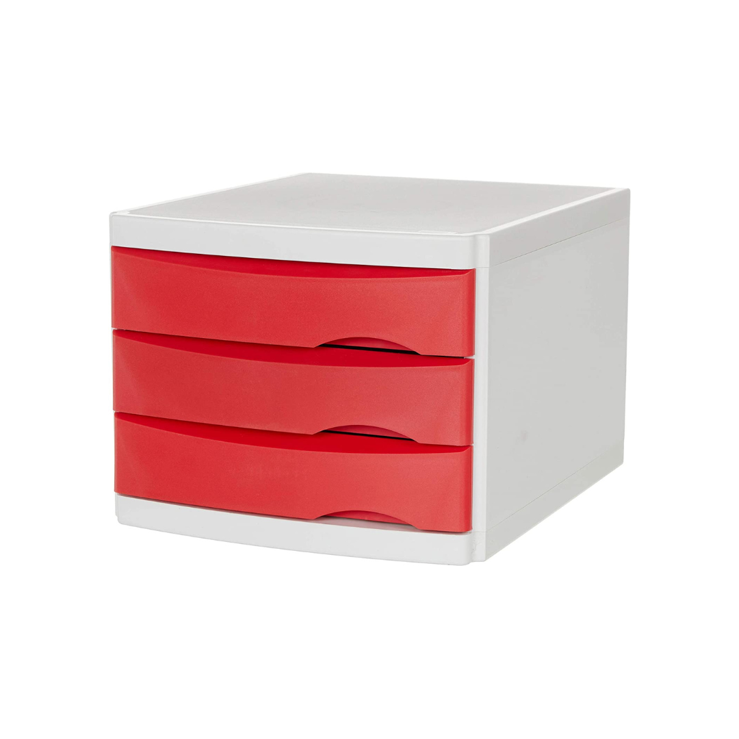 ORGANIZADOR PLASTICO 3 GAV. T/GABINETE BCO/RO