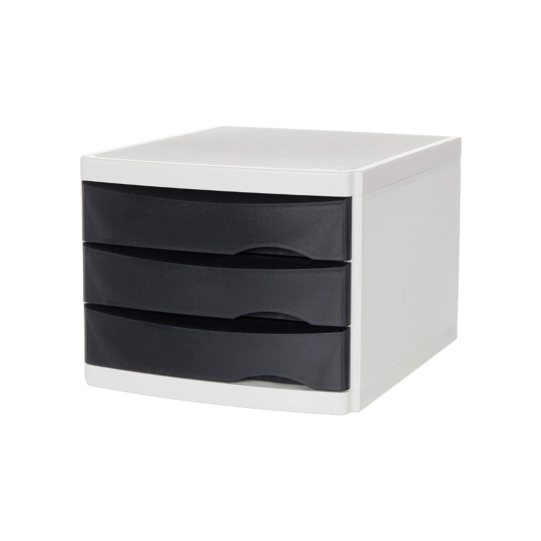 ORGANIZADOR PLASTICO 3 GAV. T/GABINETE BCO/NE