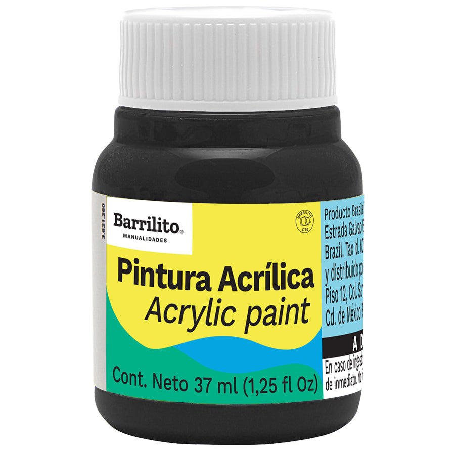 PINTURA ACRILICA 37 ML NEGRA 0552 3